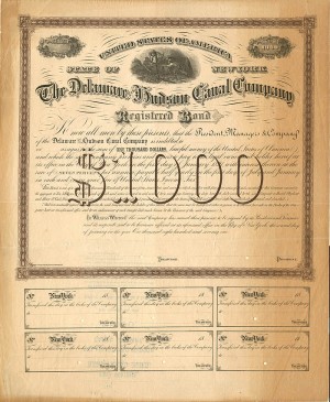 Delaware and Hudson Canal Co. - $1,000 Bond